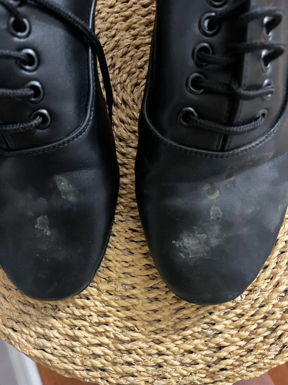 Men's Classic Black Lace-Up Dance Shoes